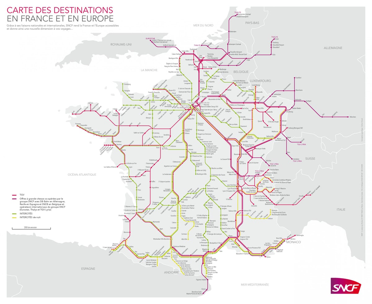 Toulouse železniške postaje zemljevid