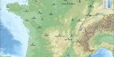 Geografski zemljevid Toulouse