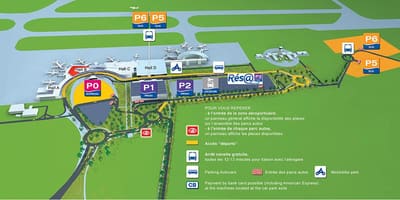 Toulouse letališki terminal zemljevid