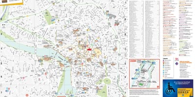 Toulouse spomenik zemljevid