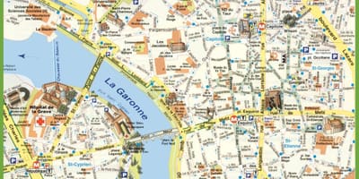Zemljevid Toulouse